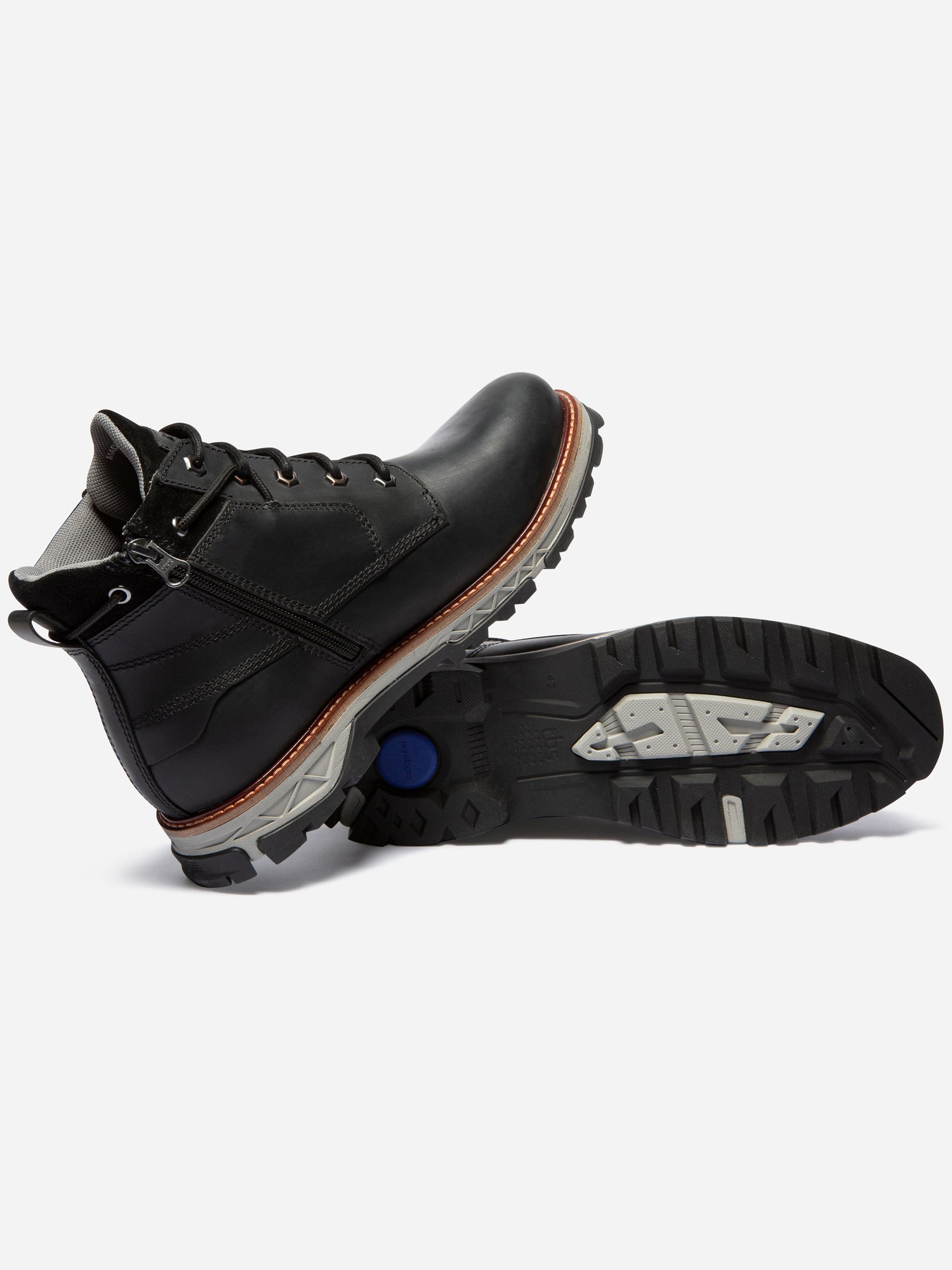 Boots Homme Confort Purefoam Cuir Noir