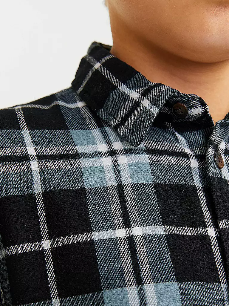 JACK & JONES Flannelhemd JJJOSHUA  blau
