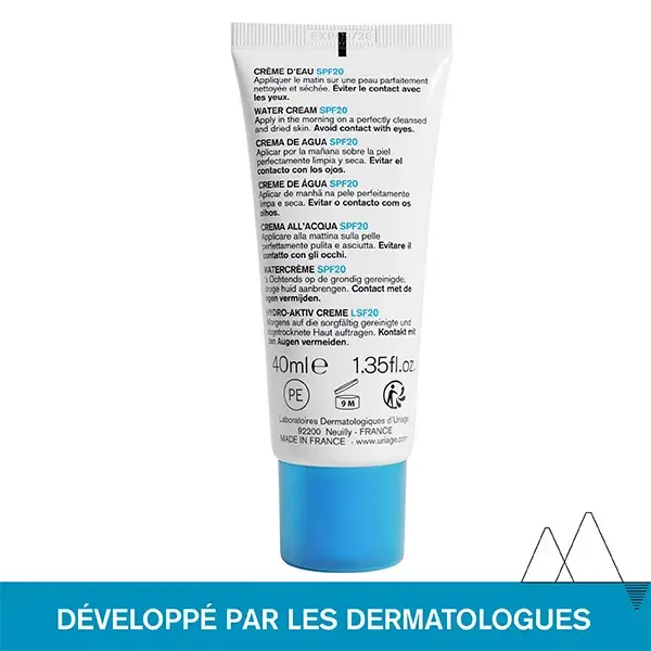 Creme Hidratante Uriage Água Termal FPS 20 40ml