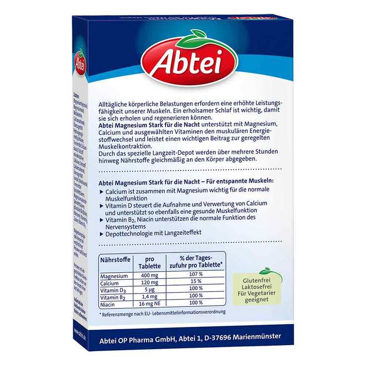 Abtei Magnesium Stark für die Nacht Depot Tabletten, 30 St