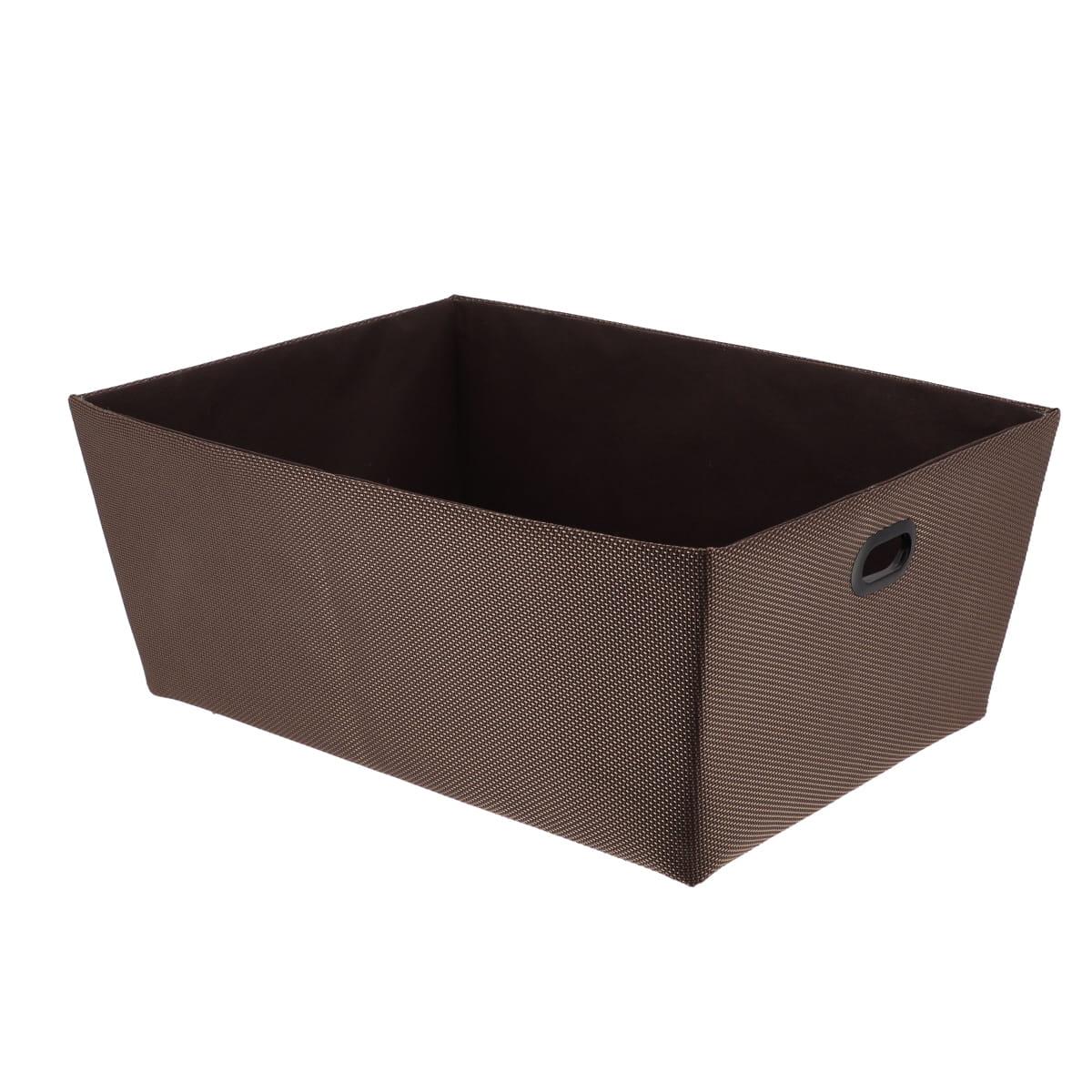 PANIERE DRESSING POLYESTER 20.5X26X10.5CM MARRON