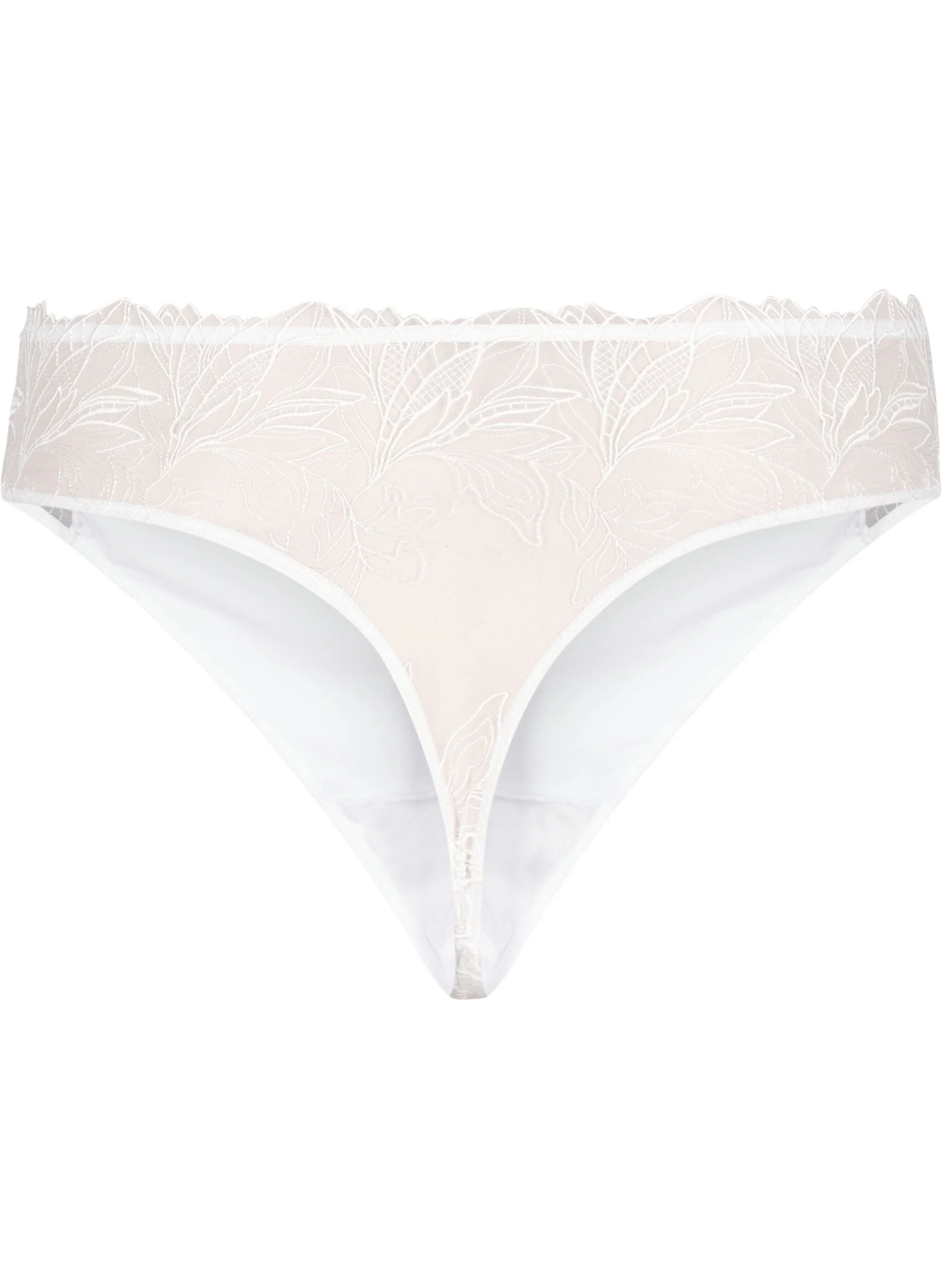 G-streng i microfiber med blonder