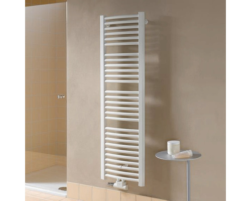 KERMI Designradiator Basic-50 R 1770 x 599 mm met gebogen buizen wit met middenaansluiting ER01M1800602XXK