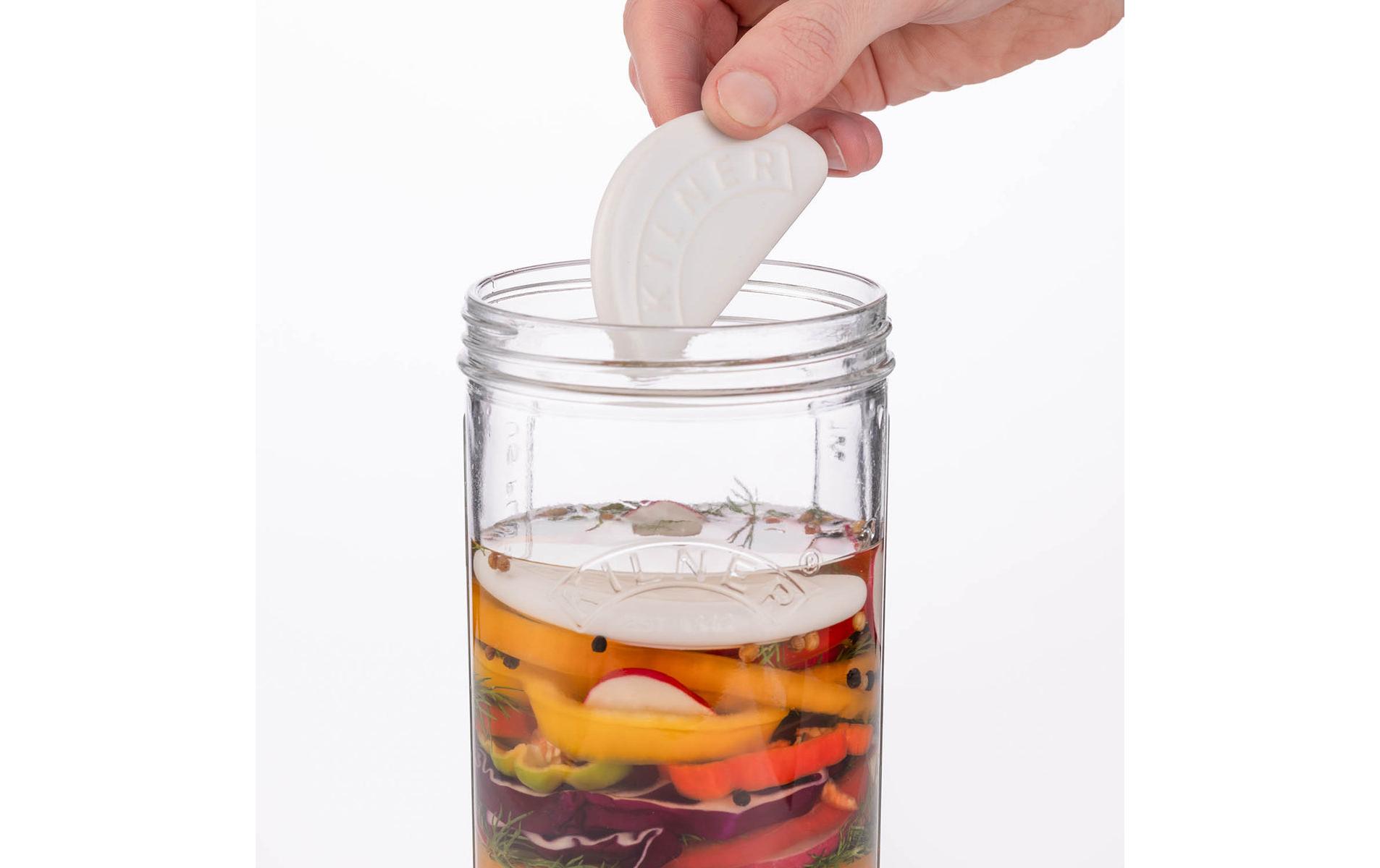 Fermentierglas Set 1000 ml, 1 StückSet zum Fermentieren inklusive Silikondeckel, Luftschloss
