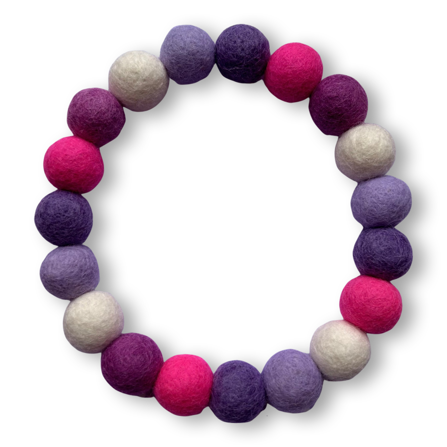 Coleira personalizada para cães com pompons