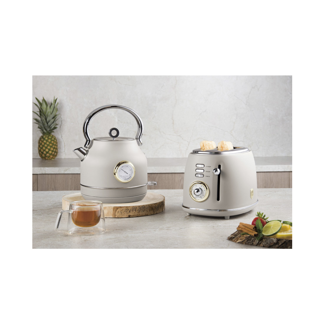 Berlinger Haus Wasserkocher 1.7 Liter matt cream Sahara Collection