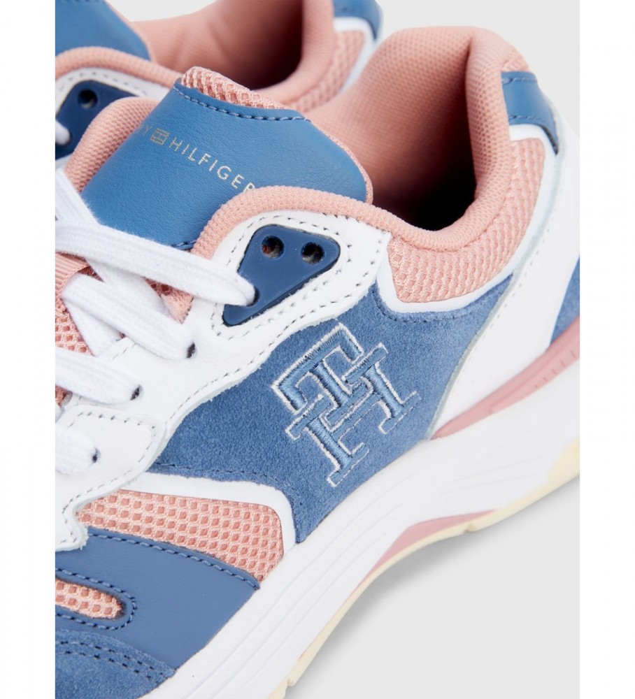 Tênis Tommy Hilfiger TH Modern em couro azul