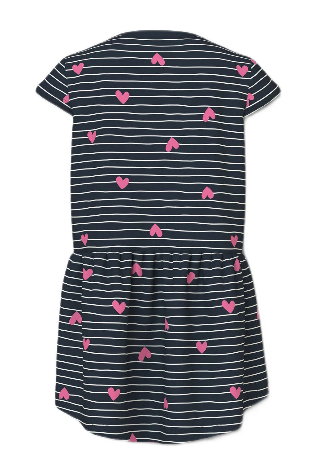 NAME IT A-lijn jurk donkerblauw/roze