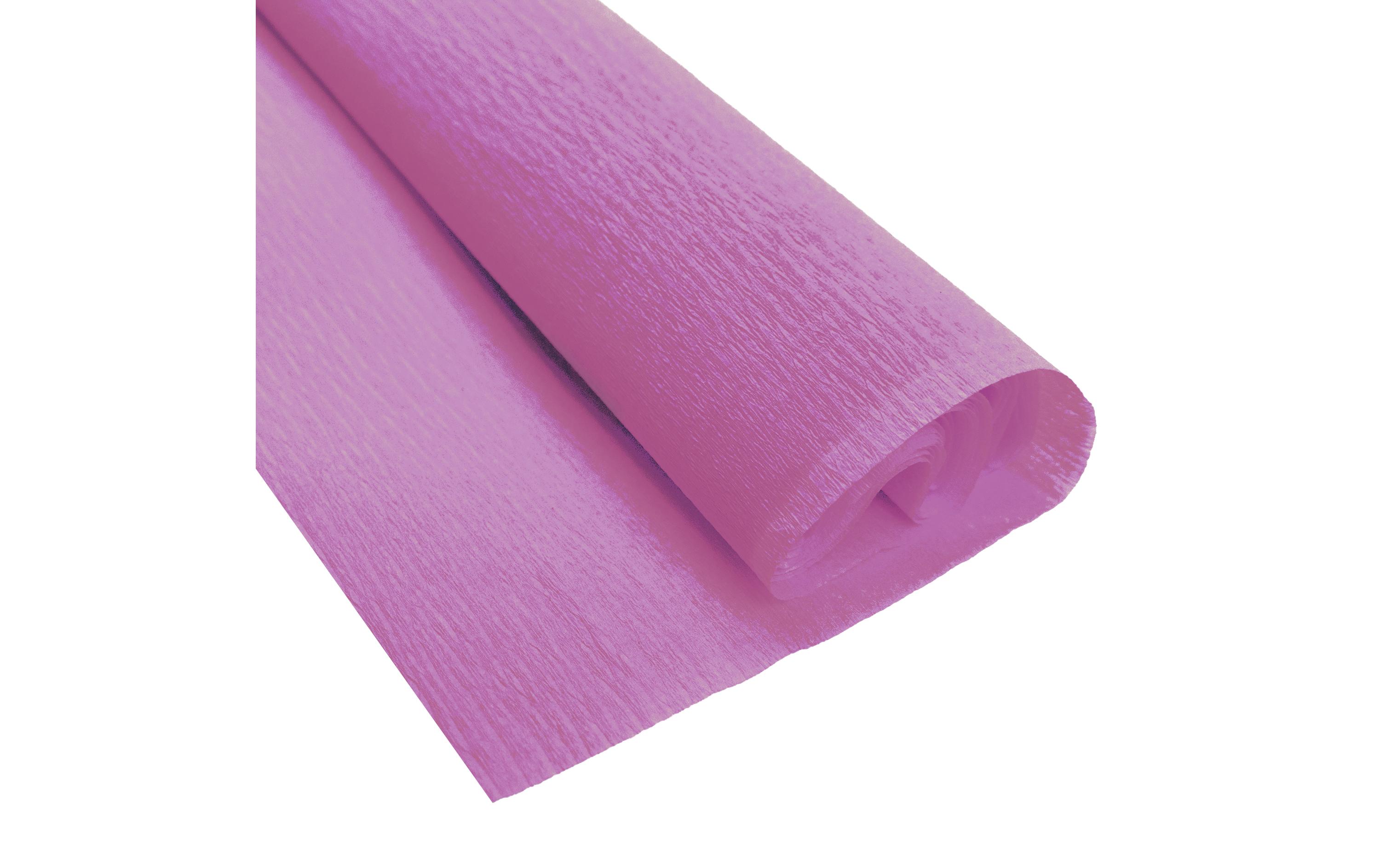 Krepppapier 50 cm x 2.5 m, 32 g/m², HelllilaBastelkrepp auf der Rolle