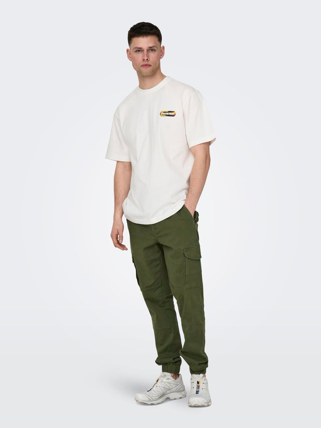 ONSCARTER Verjüngt Cargo-Hose Olive Night