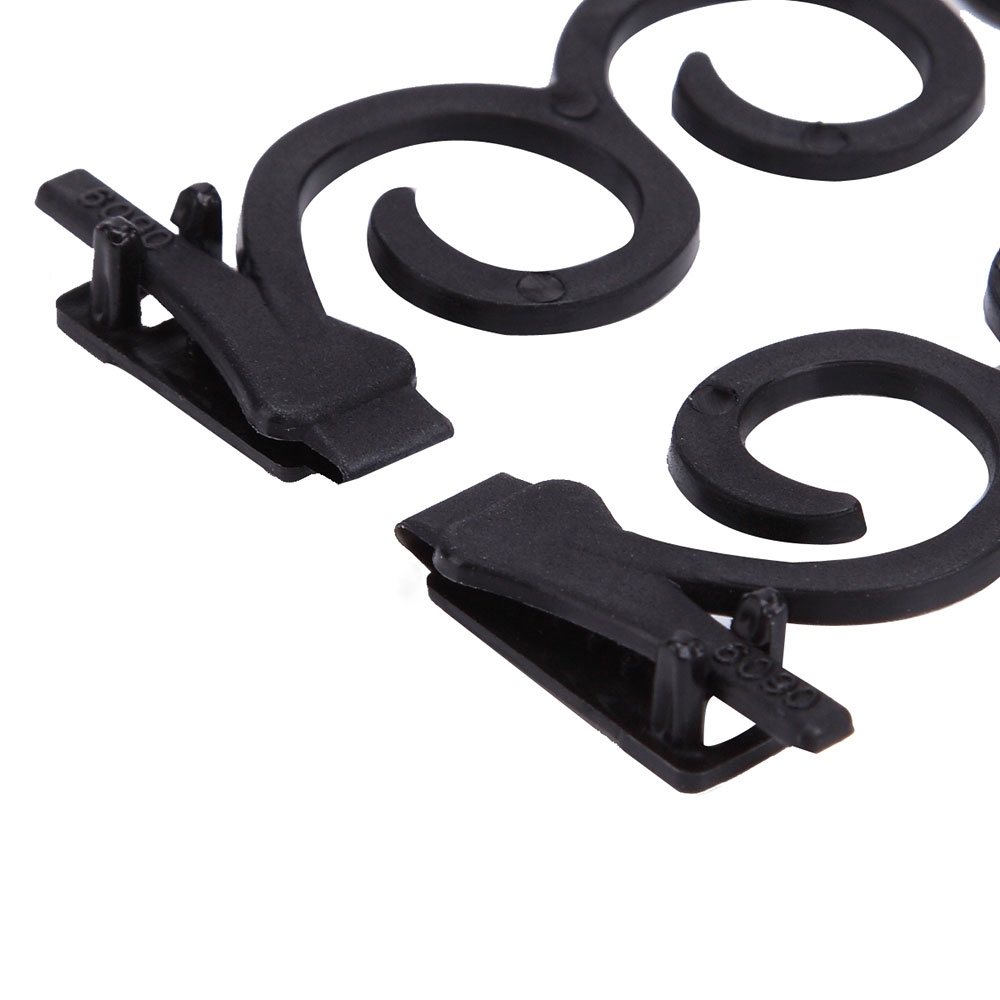 (2er Set) Haar Flechthilfe Zopf Frisur Styling Set - Schwarz