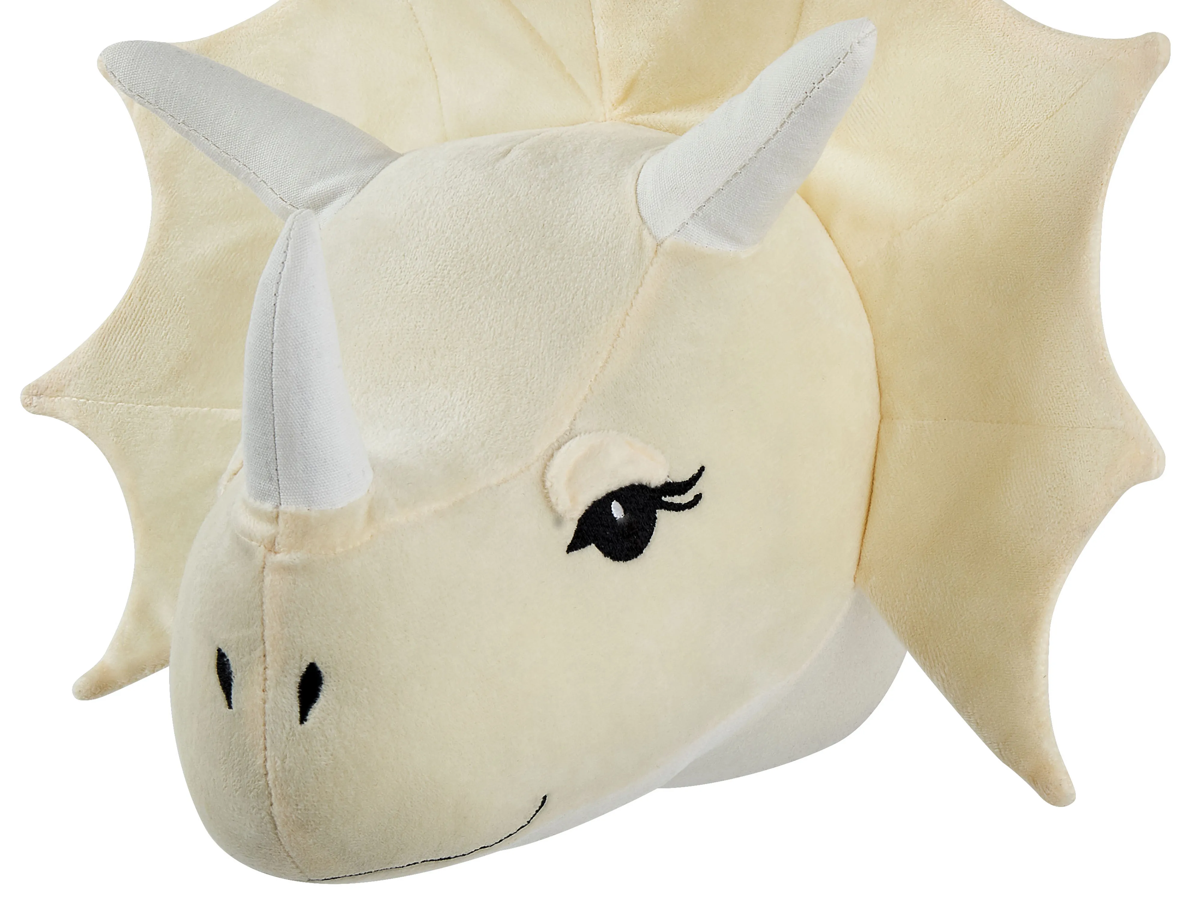 Wanddecoratie voor kinderen Dinosaurus REXX Katoen 29 cm Lichtbeige