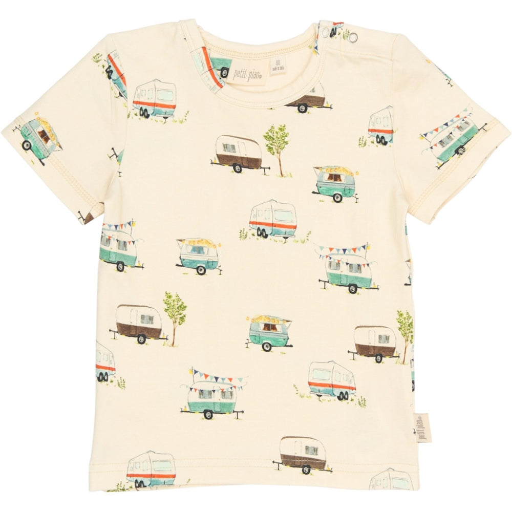 Køb Petit Piao Eggnog Camper Aop Ppsun S_S Tee