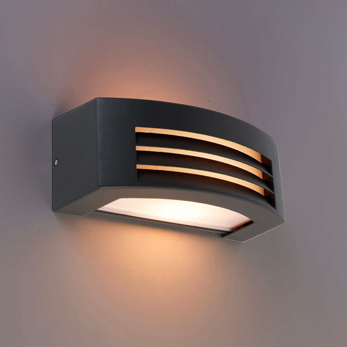 Moderne wandlamp antraciet IP44 - Hurricane 1