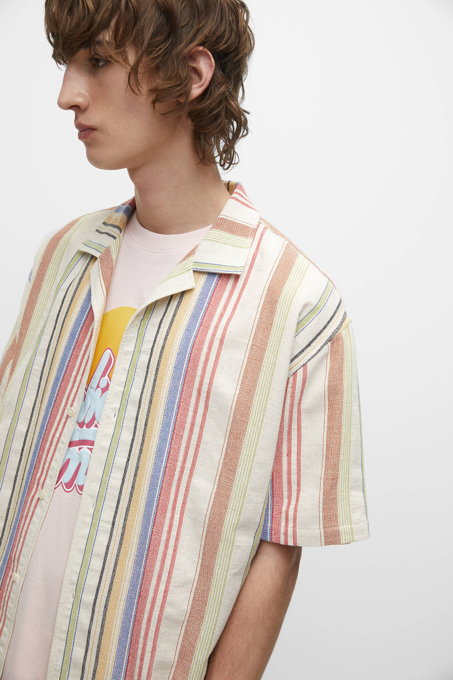 CAMISA LISTRADA DE MANGA CURTA - LISTRAS