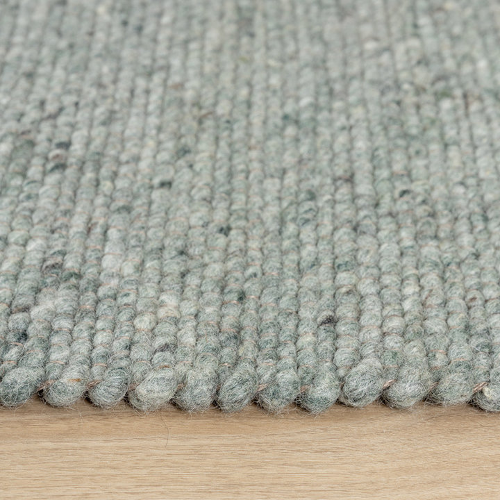 Wollen vloerkleed - Wise Groen No. 411 | Warme sfeer!