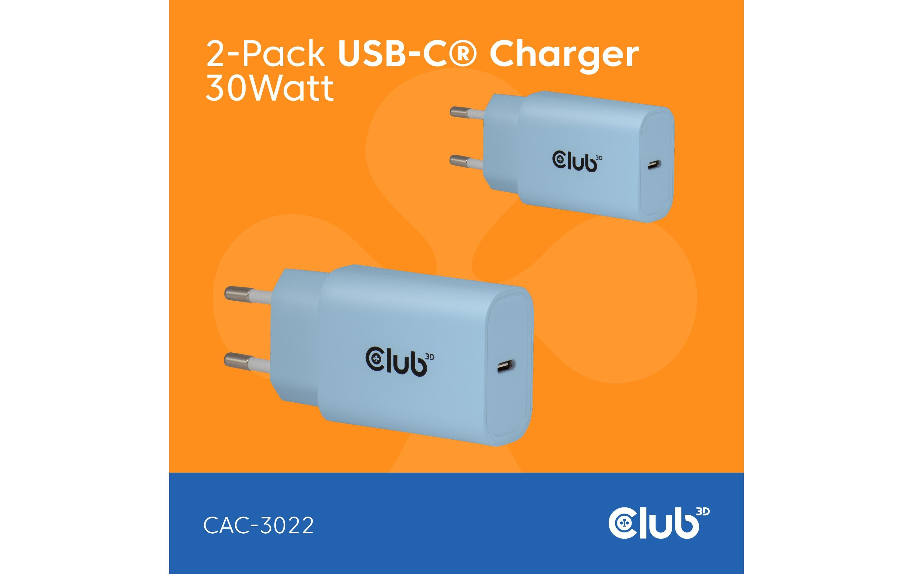 USB-Wandladegerät CAC-3022USB-Wandladegerät mit bis 30Watt Stärke