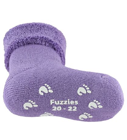 Fuzzies Babysocken - Anti-Rutsch Unterseite - Lavendel