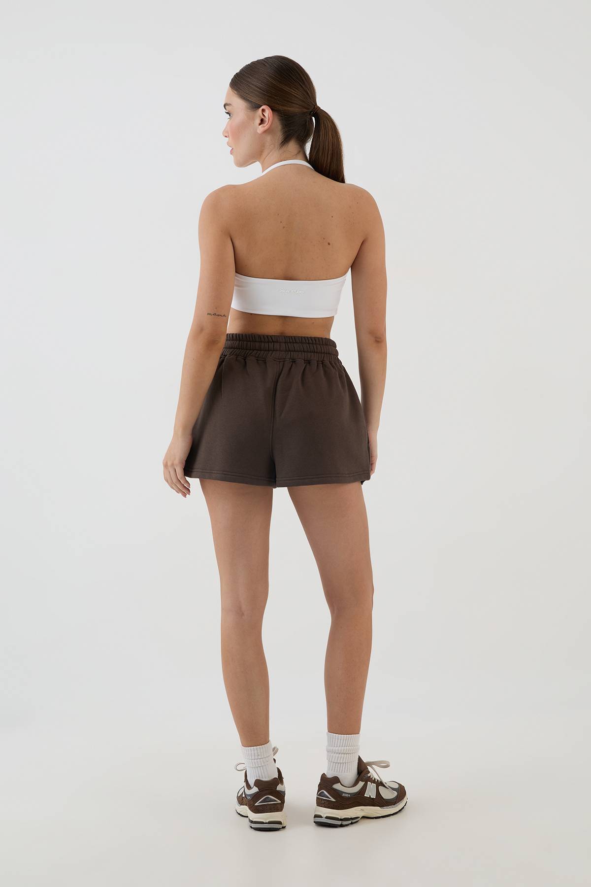 Short Ample En Molleton Avec Appliqué Collégial Dsgn Studio