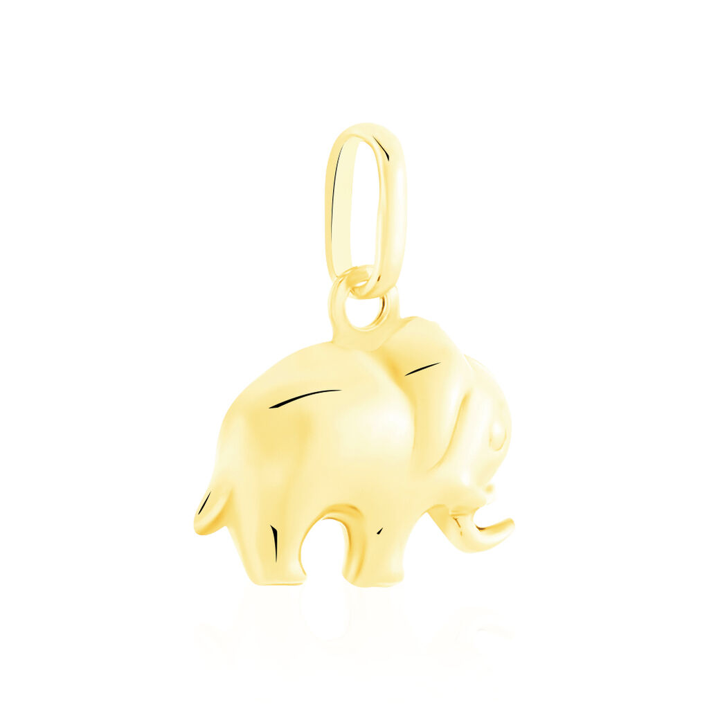 Pendentif Haiza Elephant Or Jaune
