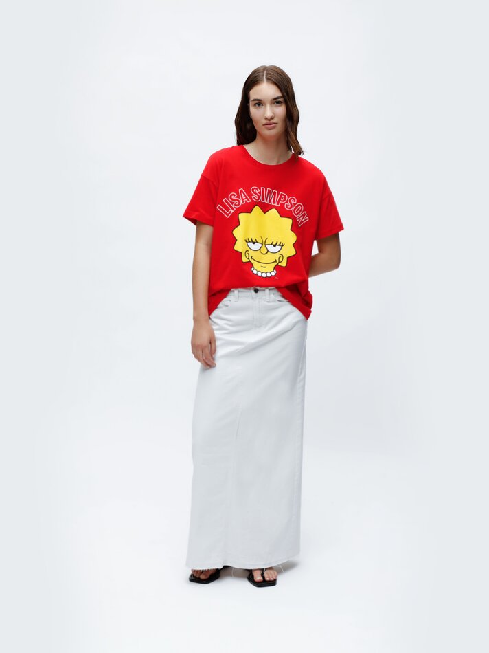Camiseta da Lisa Simpson - Os Simpsons - Vermelha
