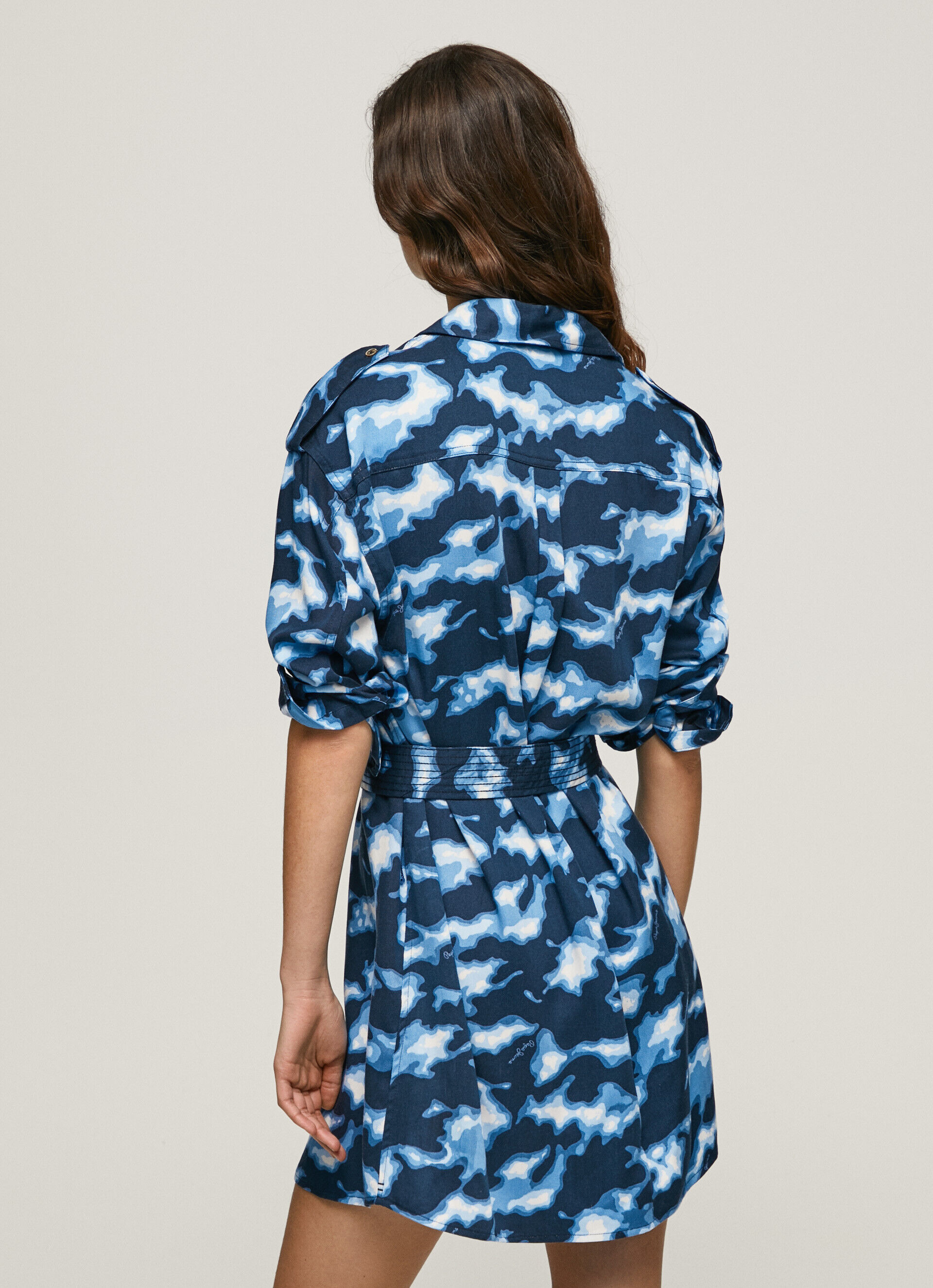 VESTIDO CURTO CAMUFLADO BURNET - multicolorido
