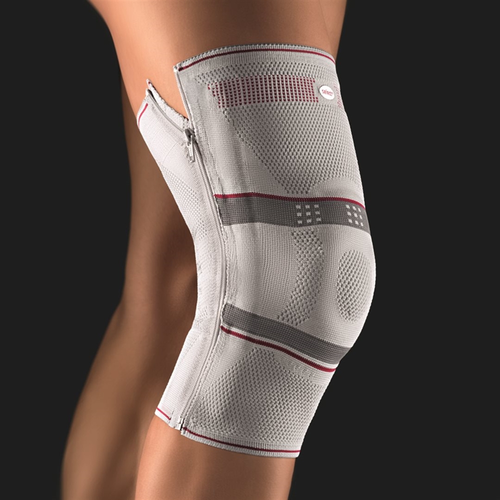 BORT Kniebandage Silikon<br>1 Stück, L, links silber
