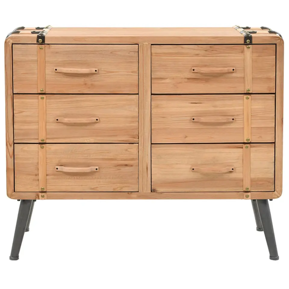 vidaXL - Bijzetkast - Bruin - Hout