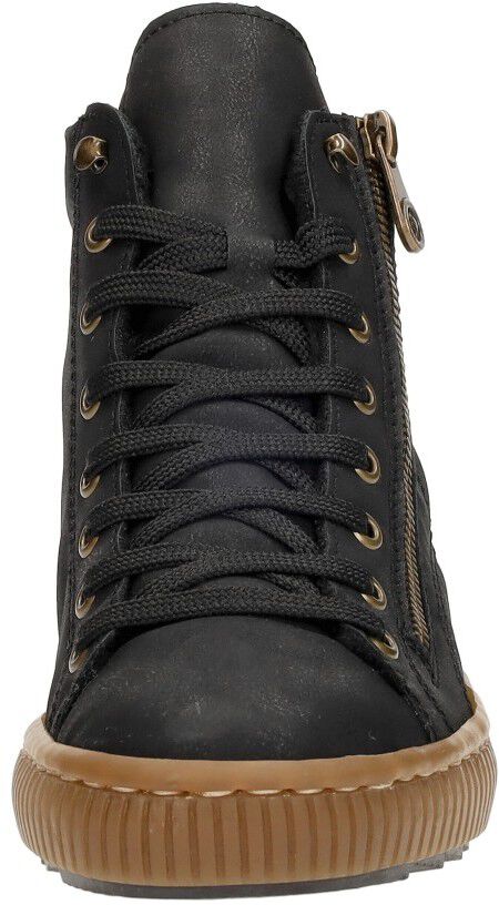 Rieker Veterschoenen Hoog zwart