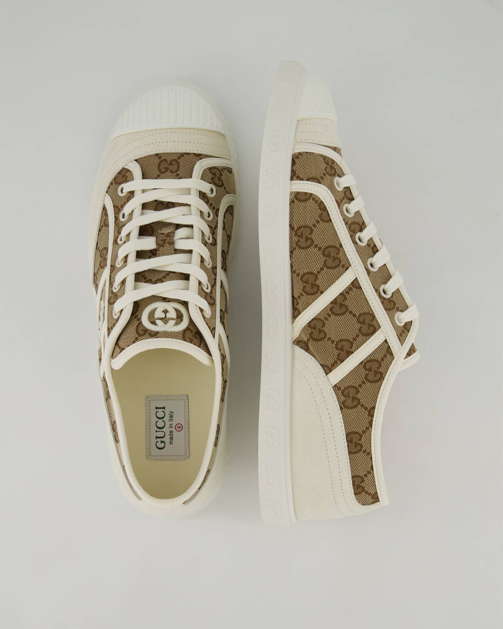 Gucci| Herren Sneaker GG CANVAS mit Wildleder