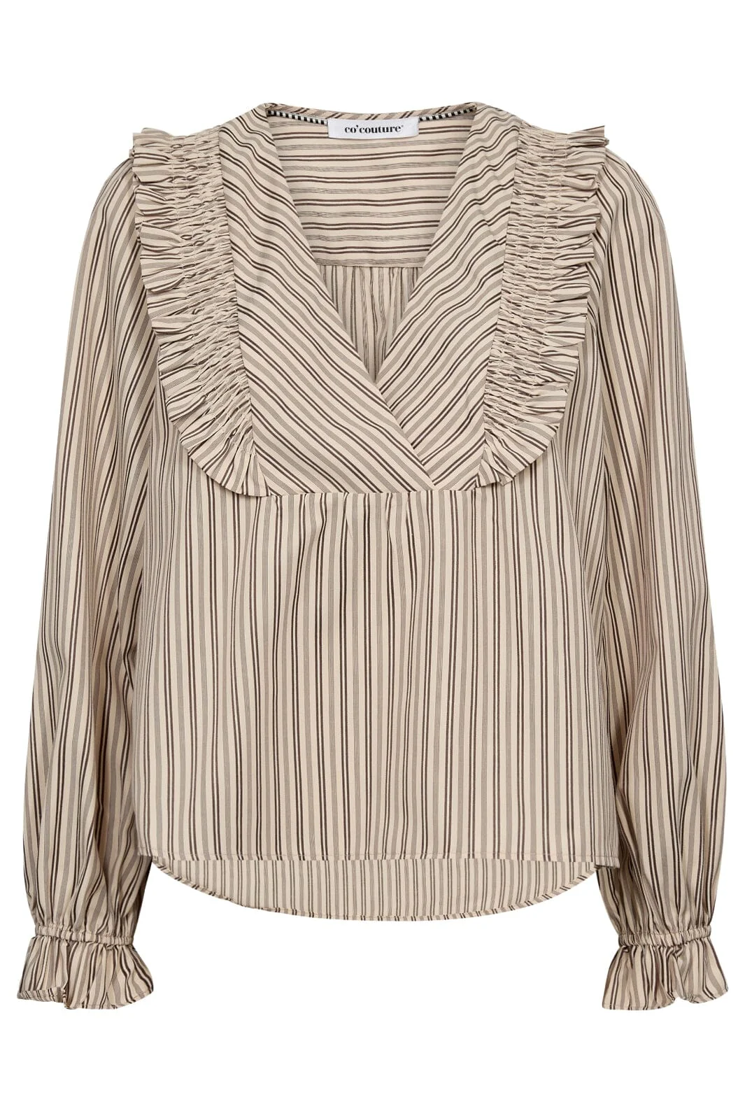 Co´Couture Siggaccstripesmockfrillblouse 35634