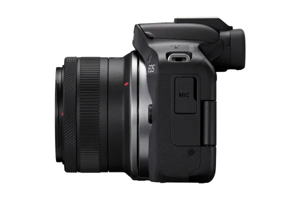 Canon EOS R50 - Digitalkamera - spejlløst - 24.2 MP - APS-C - 4K / 30 fps - 2.5x optisk zoom RF-S 18-45 mm F4.5-6.3 IS STM objektiv, 55-210 mm F5.0-7.1 IS STM objektiv - Wi-Fi, Bluetooth - sort