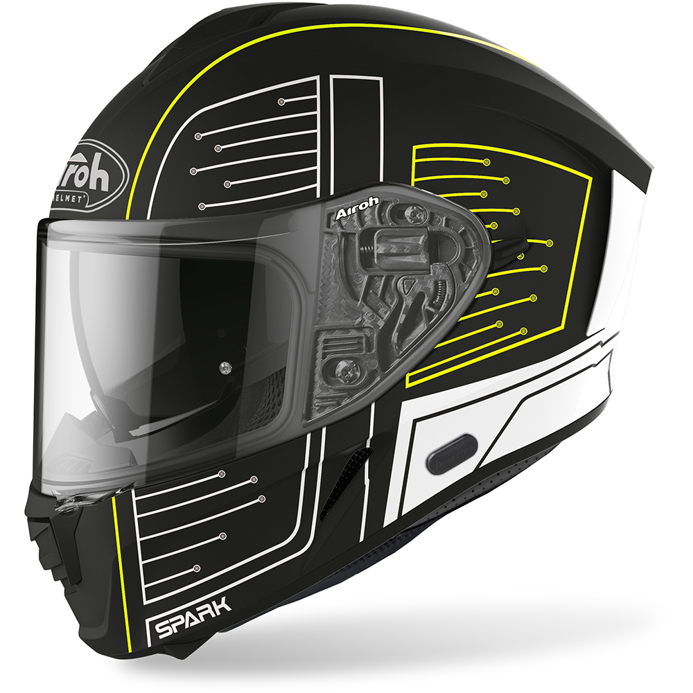 Airoh - Casque Spark Scale Noir Mat / Gris / Blanc
