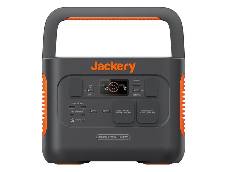 Jackery Power Station Explorer 1000 Pro 1002 Wh Mobiler Stromspeicher und Solar Generator mit 230 V Schuko Steckdosen