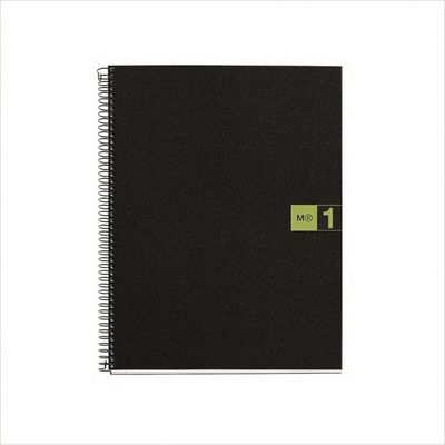 THE ORIGINAL NOTEBOOK, couverture souple, A5, quadrillage 5x5 mm, 80 feuilles de 1 couleur, Miquelrius, Vert.