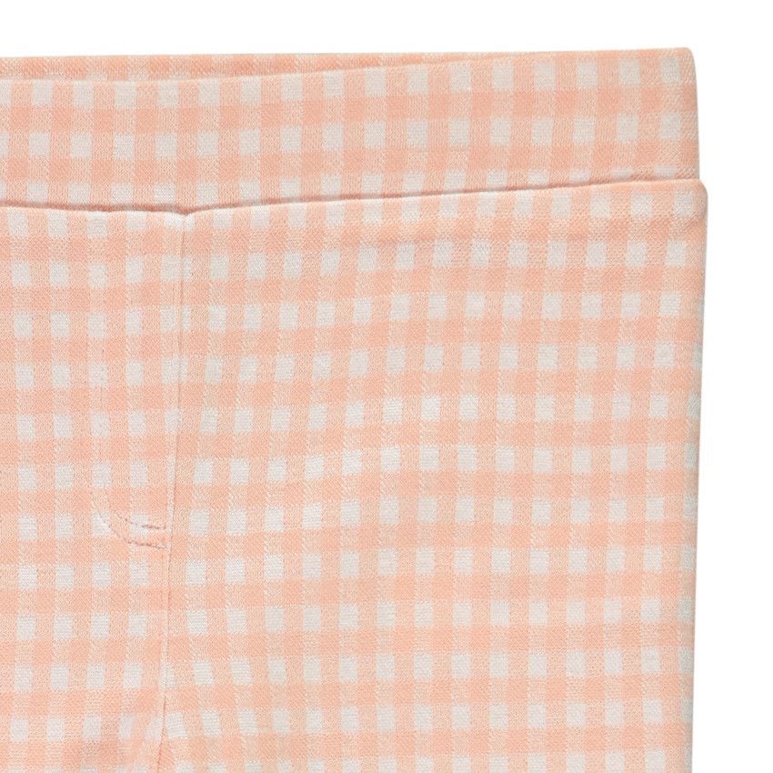Jegging en milano motif vichy pour fille - Rose