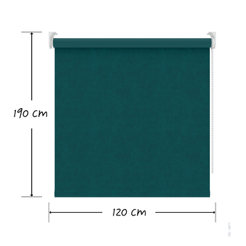 Decosol rolgordijn velvet verduisterend zeegroen (kleurnr. 5871) 120x190 cm (bxh)