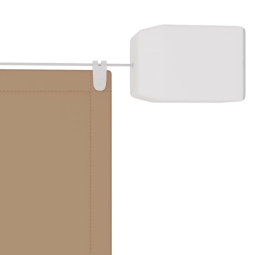 Auvent vertical 100x420 cm tissu oxford taupe