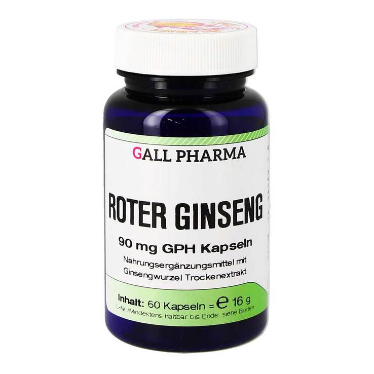 Roter Ginseng 90 mg GPH Kaps, 60 St
