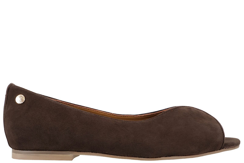 COPENHAGEN SHOES LIKE A MELODY PLAIN DARK BROWN BALLERINA