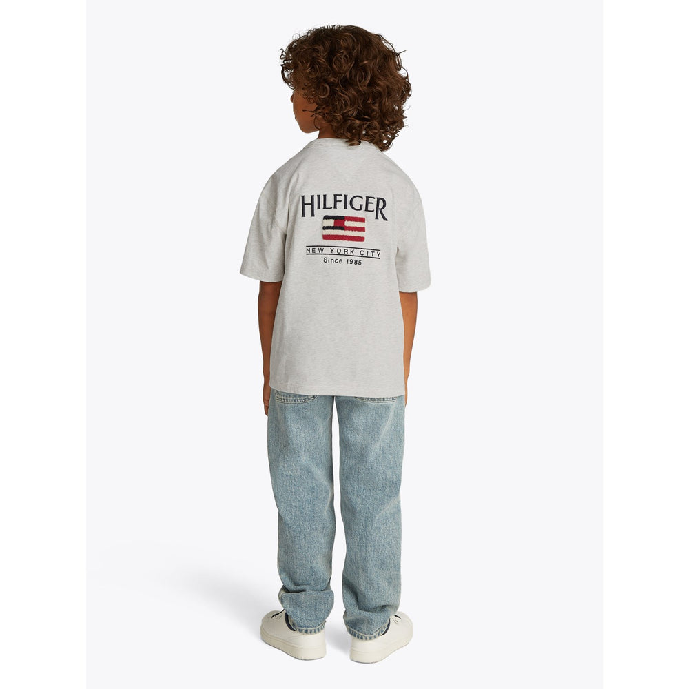 Køb Tommy Hilfiger Snow White Heather Flag Terry Emb T-Shirt