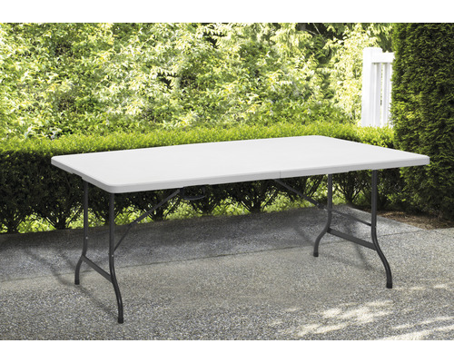 Partytafel Oana Garden Place 180 x 75 x 72 cm zwart wit