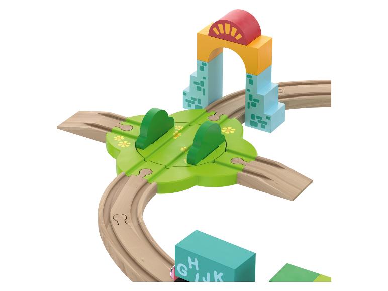 Houten treinset