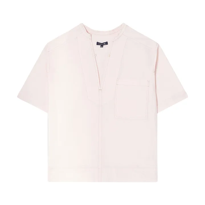 Soeur Blouse Alpilles Popeline de Coton | Rose pâle