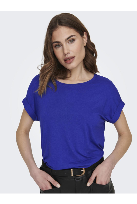 Only blauwe dames t-shirt
