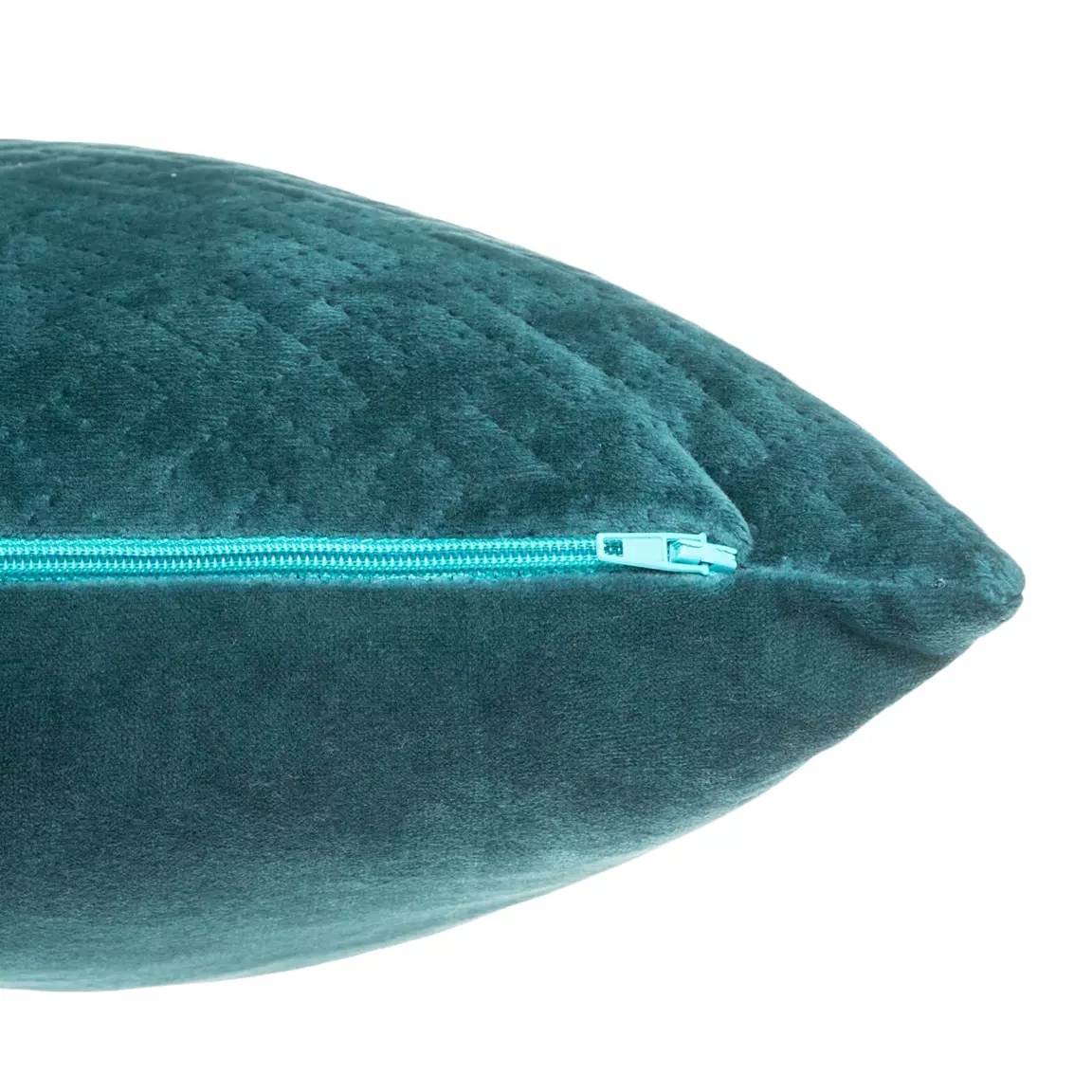 Coussin rectangulaire velours (30 x 50 cm) Dolce Bleu canard