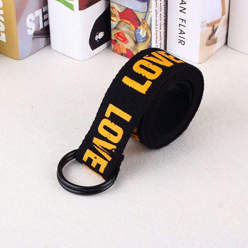 Rofuka - Nylon riem met letters
