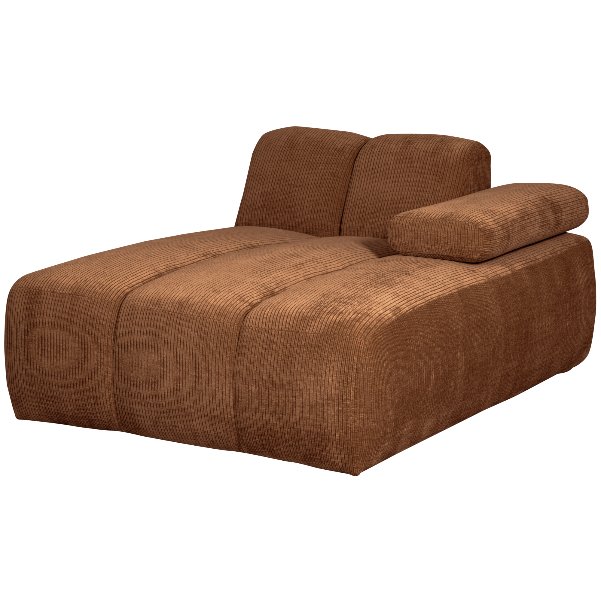 Chaise Longue Mojo Element Mojo Chaise Longue Element Rechts - Geweven Ribstof - Roestbruin