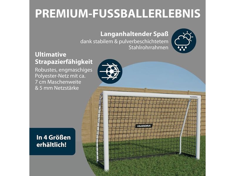 Hudora Fussballtor Advanced 120 120 x 80 x 60 cm Das Profi-Tor für Freizeit und Training