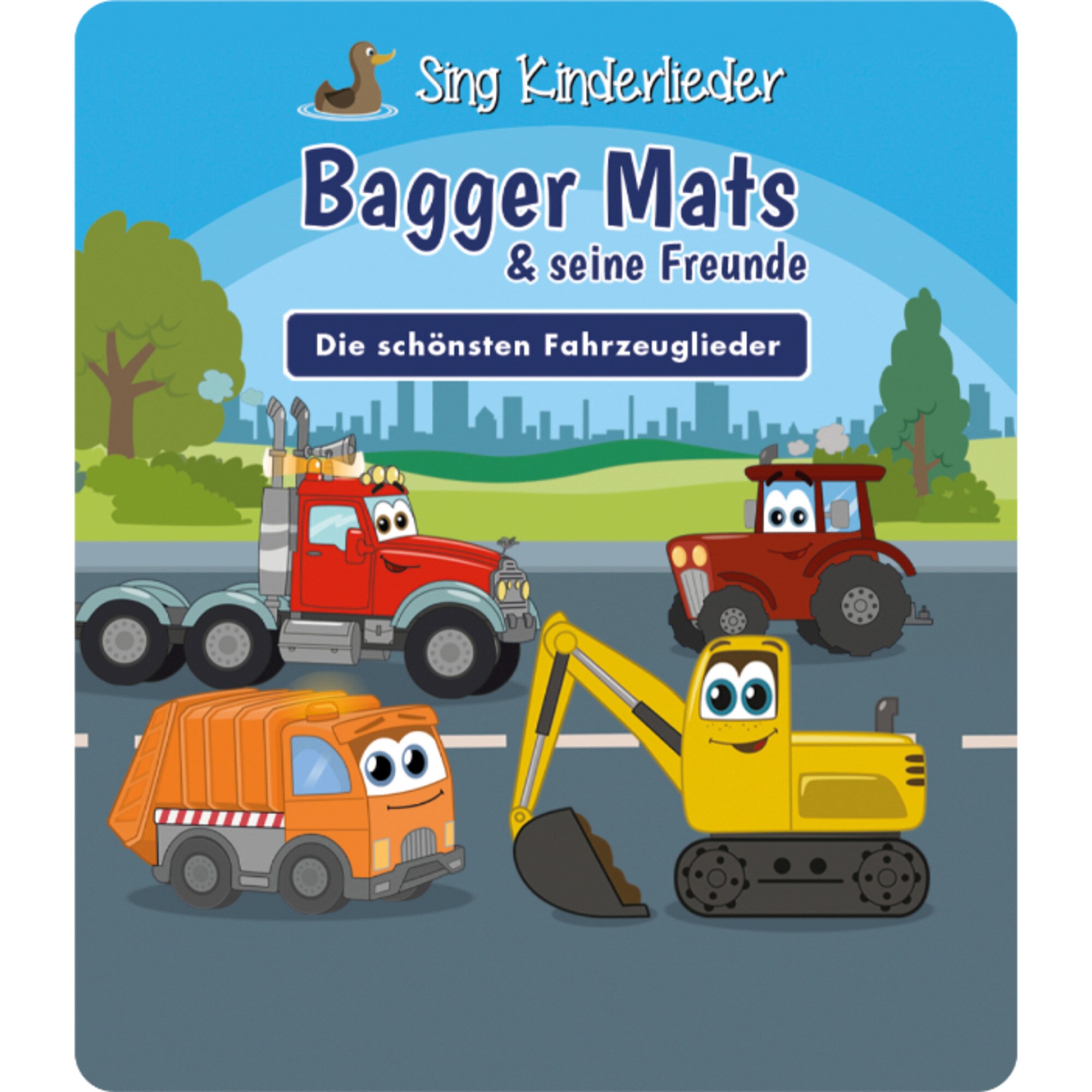 Tonies Spielfigur Sing Kinderlieder - Bagger Mats & seine Freunde: Die schönsten Fahrzeuglieder